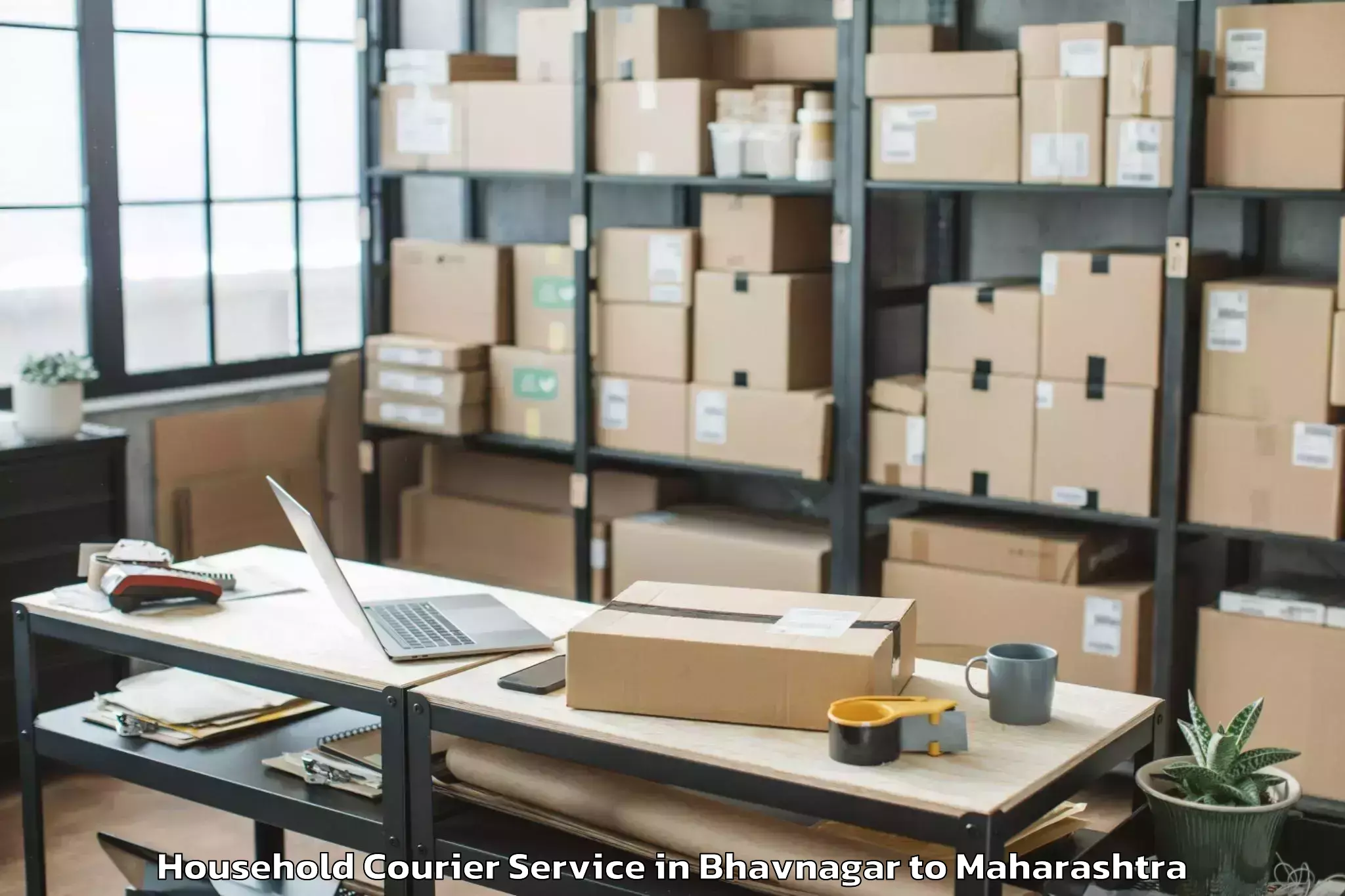 Reliable Bhavnagar to Dhamangaon Railway Household Courier